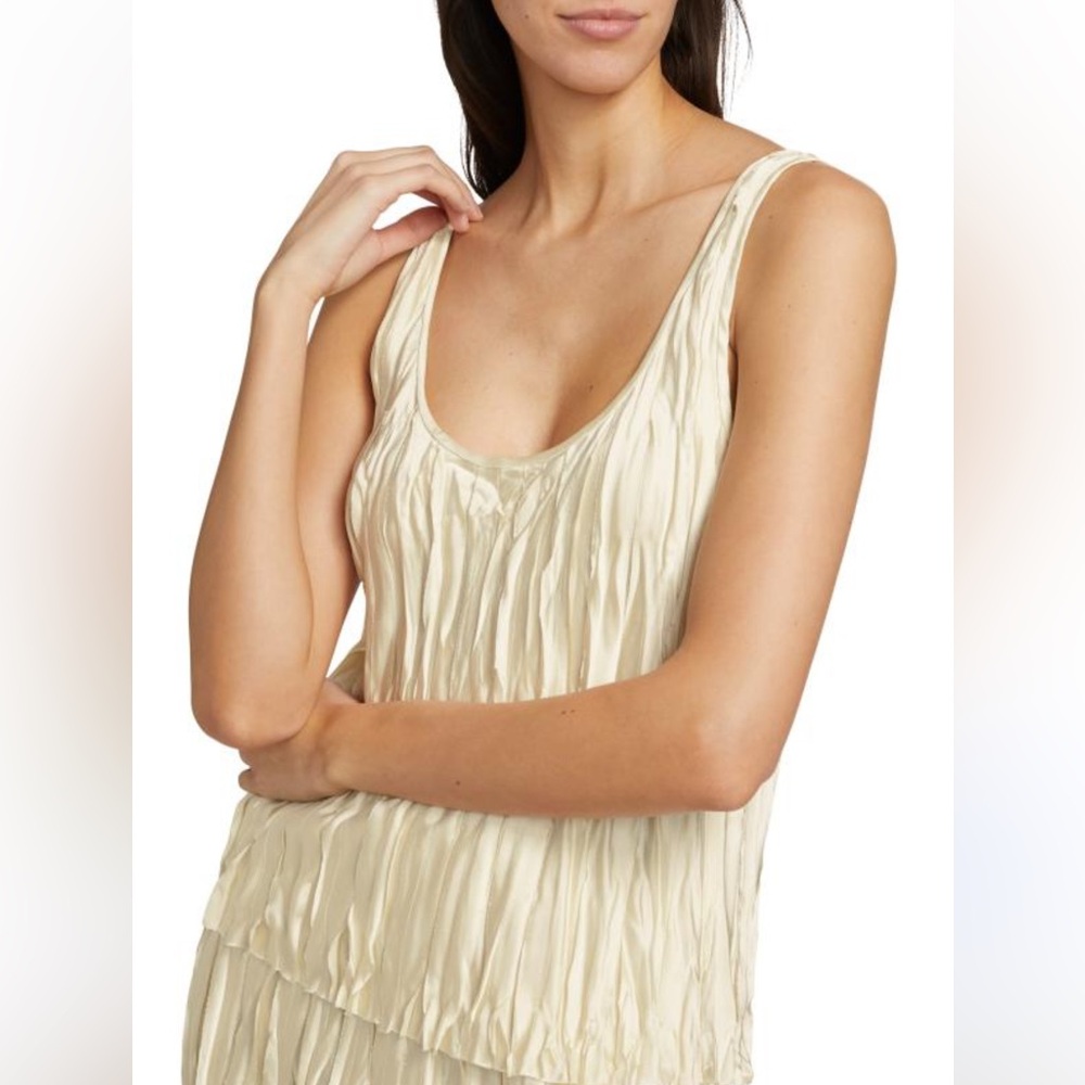 Vince Crushed Satin Bias Strip Tank - Picture 5 of 17